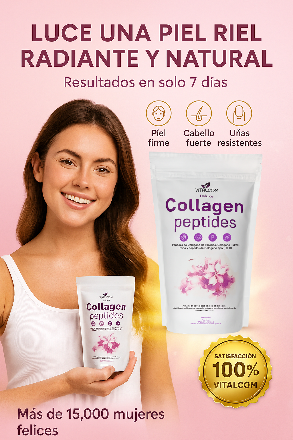 Deluxe Collagen Peptides - Colágeno Hidrolizado con Biotina y CoQ10