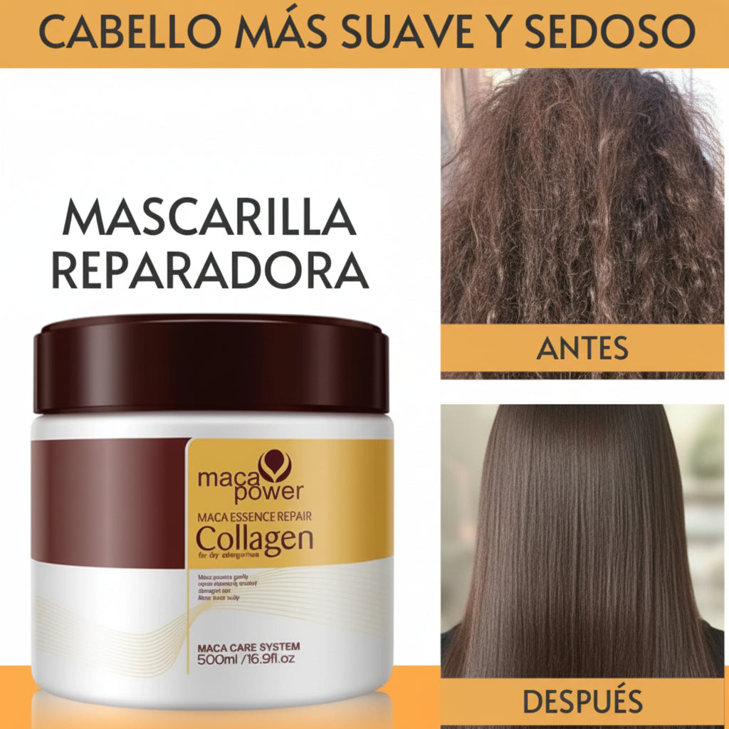 Tratamiento Capilar Karsell Maca Power con Colágeno - Reparación Profunda