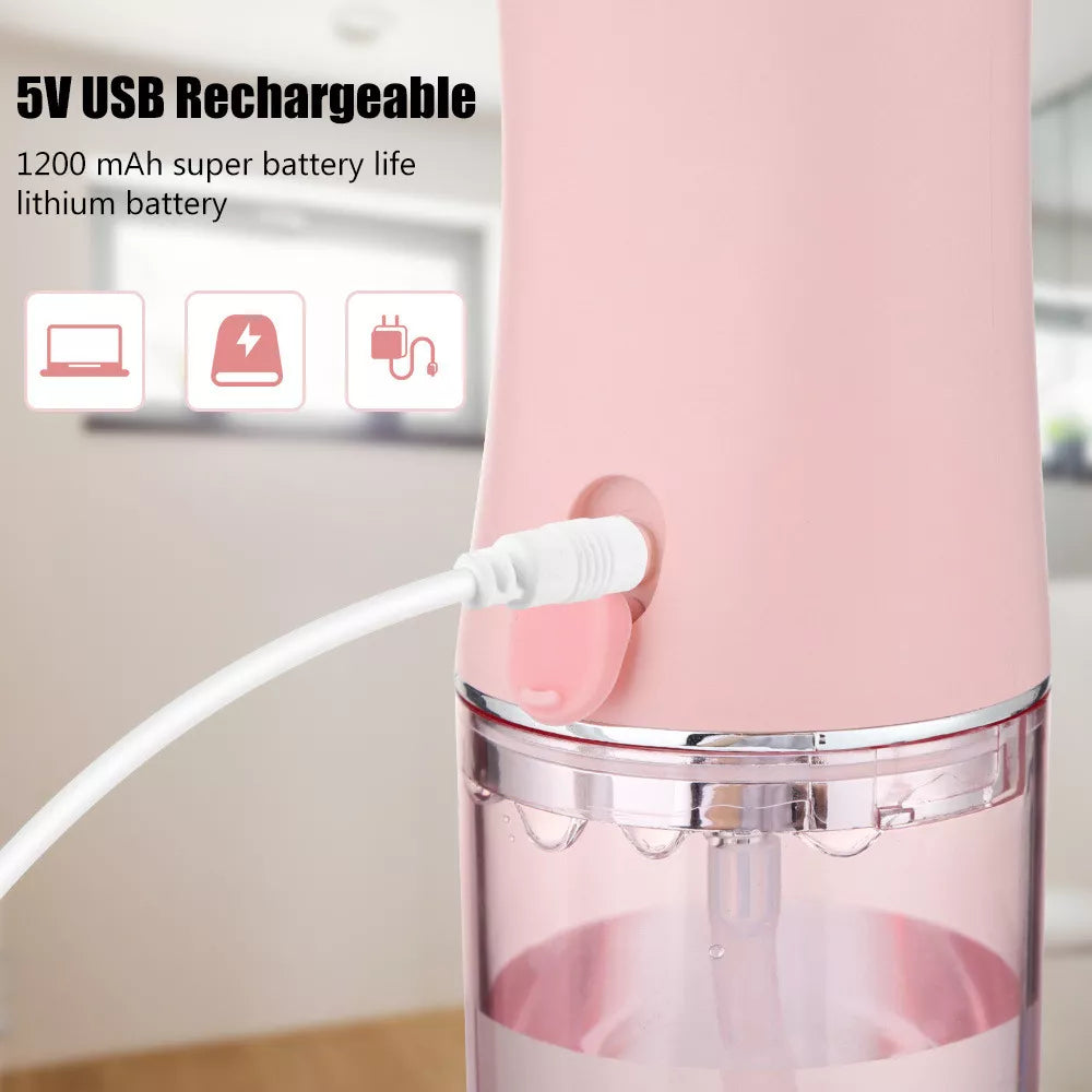 Irrigador Bucal Recargable con Presion Ajustable | Verde, Rosado y Blanco