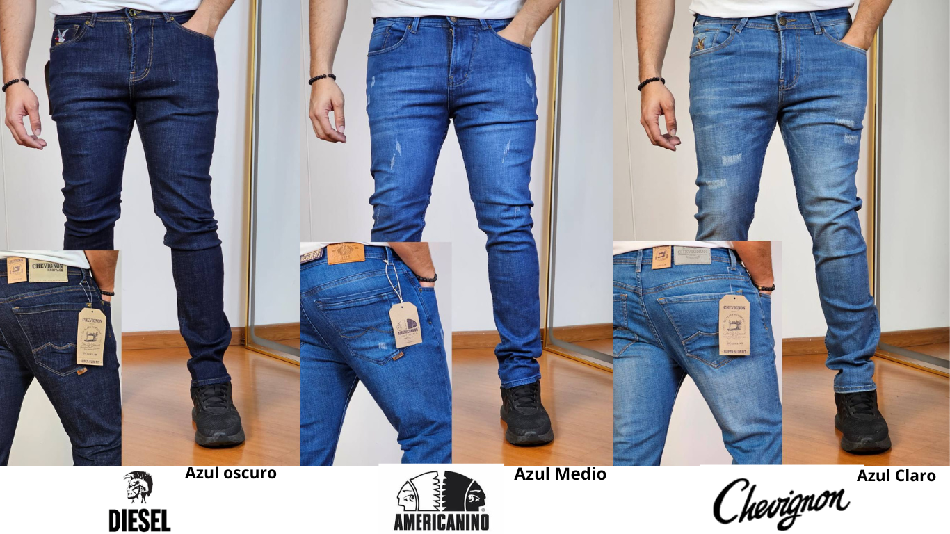 Conjunto Elegante Hombre - Blazer, Camisa, Jeans y Correa de Lujo H105-3