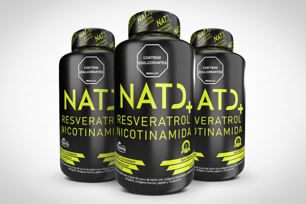 NAD+ Resveratrol con Colageno Marino - 100 Comprimidos x3