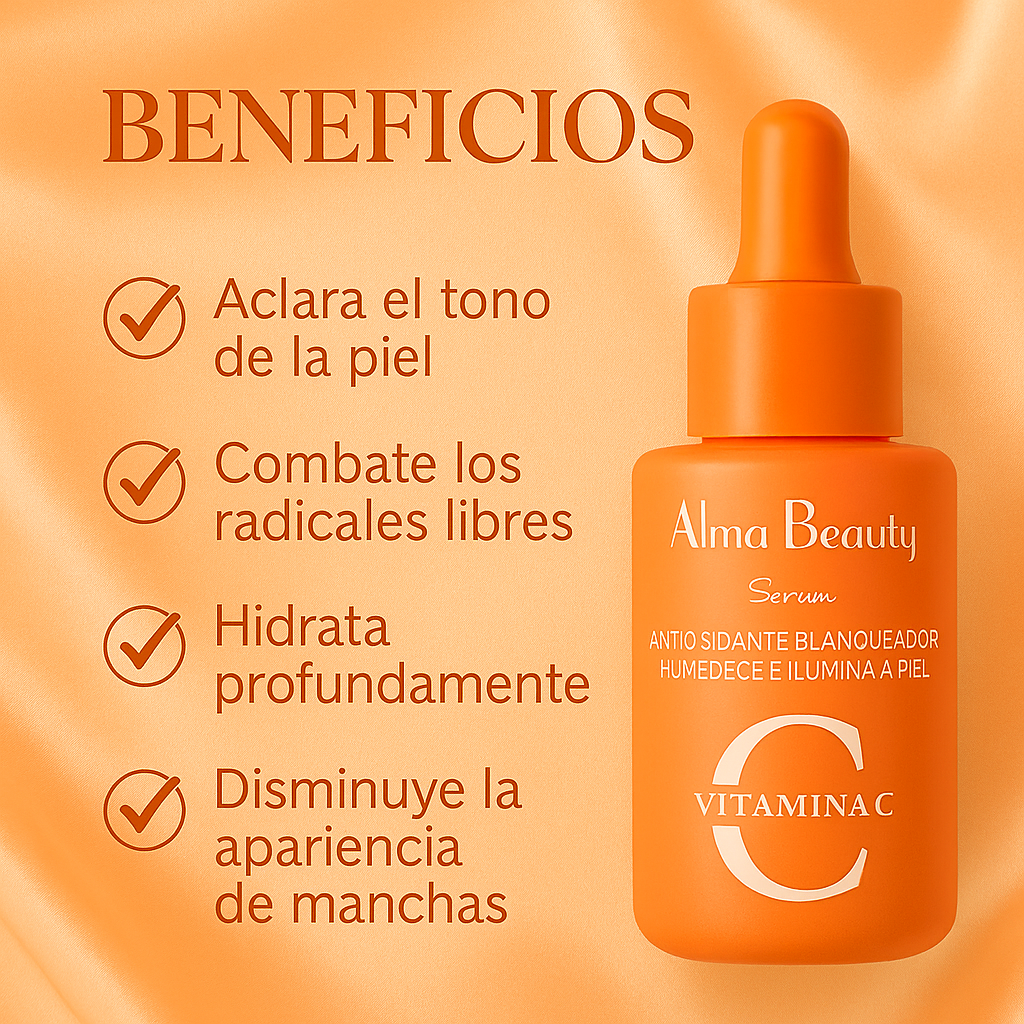 Serum Vitamina C con Acido Hialuronico – Alma Beauty 30ml