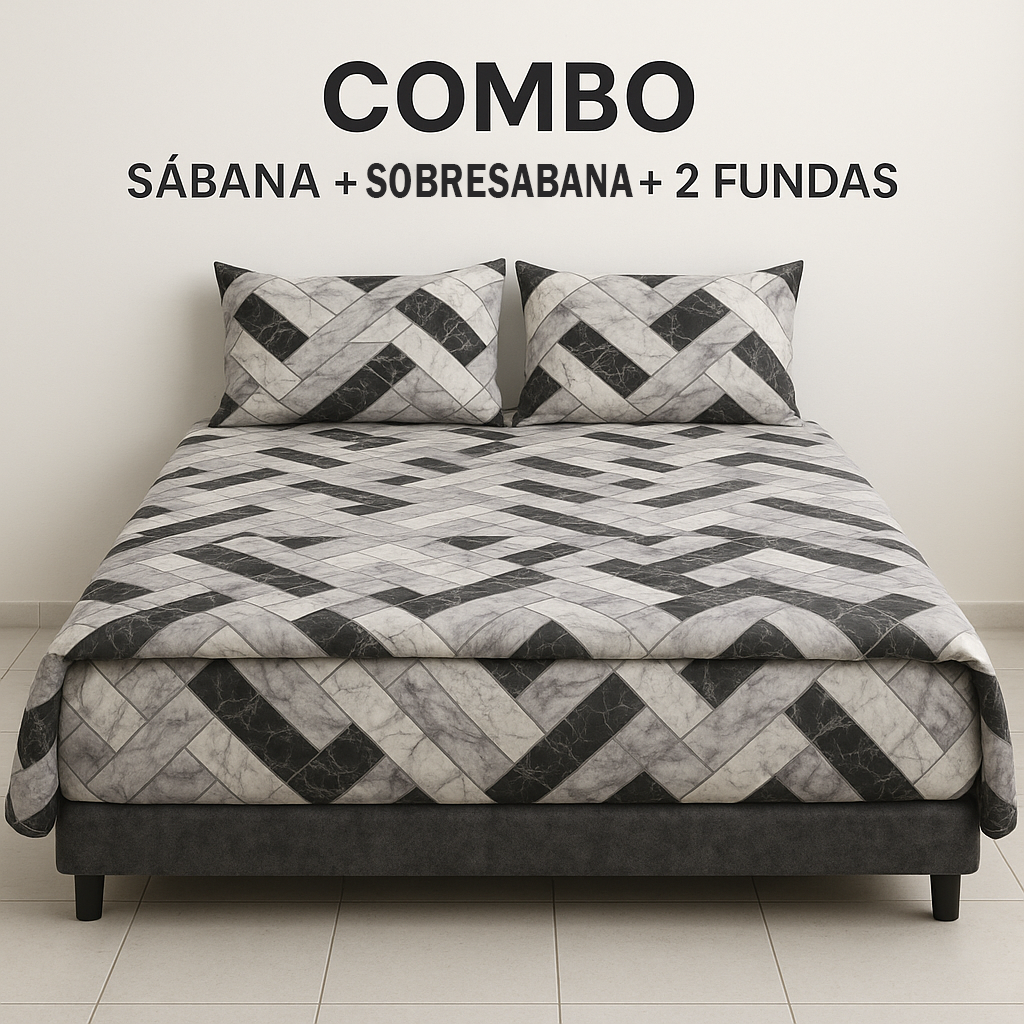 Sabanas Queen 1.60x1.90 - 9 Disenos Disponibles | Envio el Mismo Dia