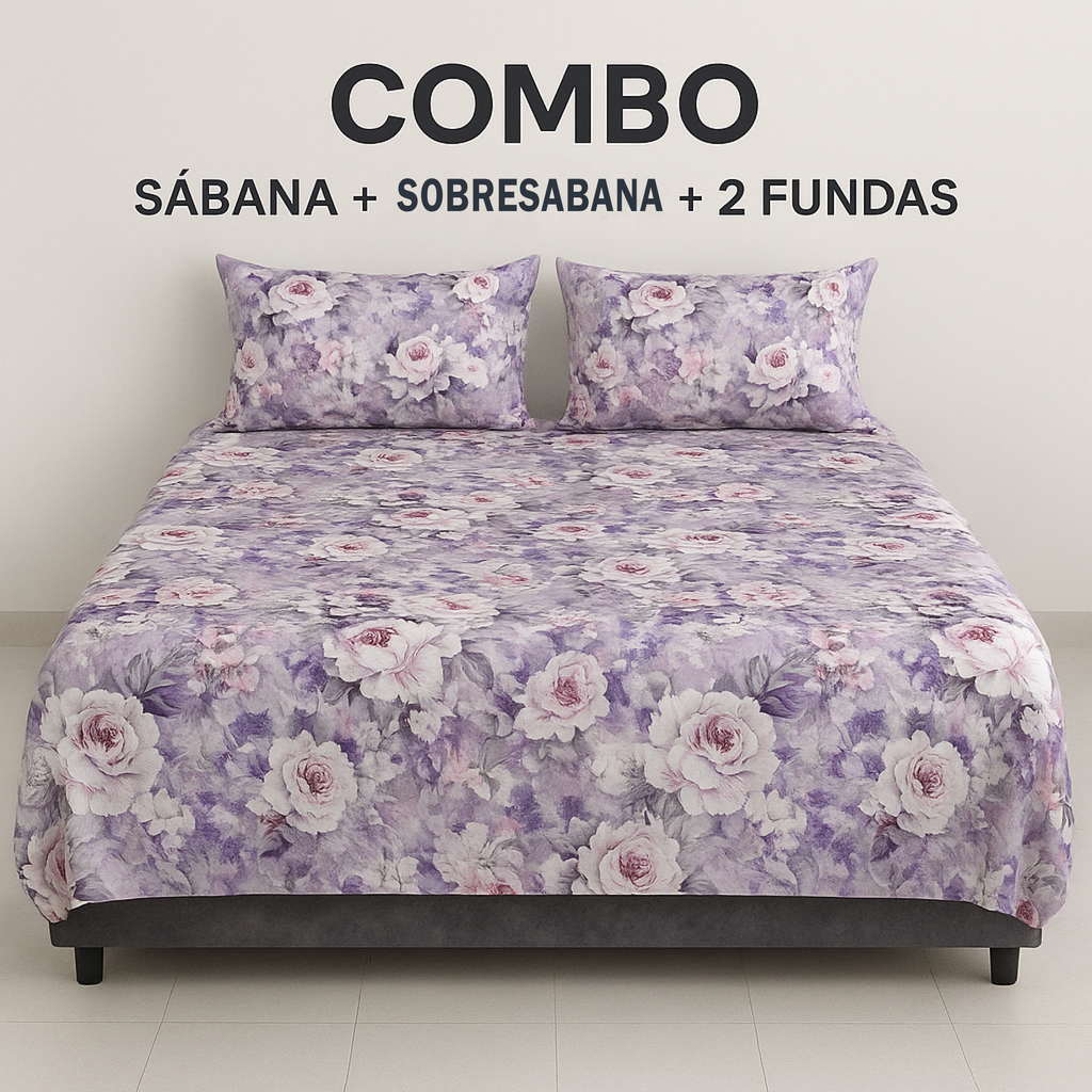 Sabanas Queen 1.60x1.90 - 9 Disenos Disponibles | Envio el Mismo Dia