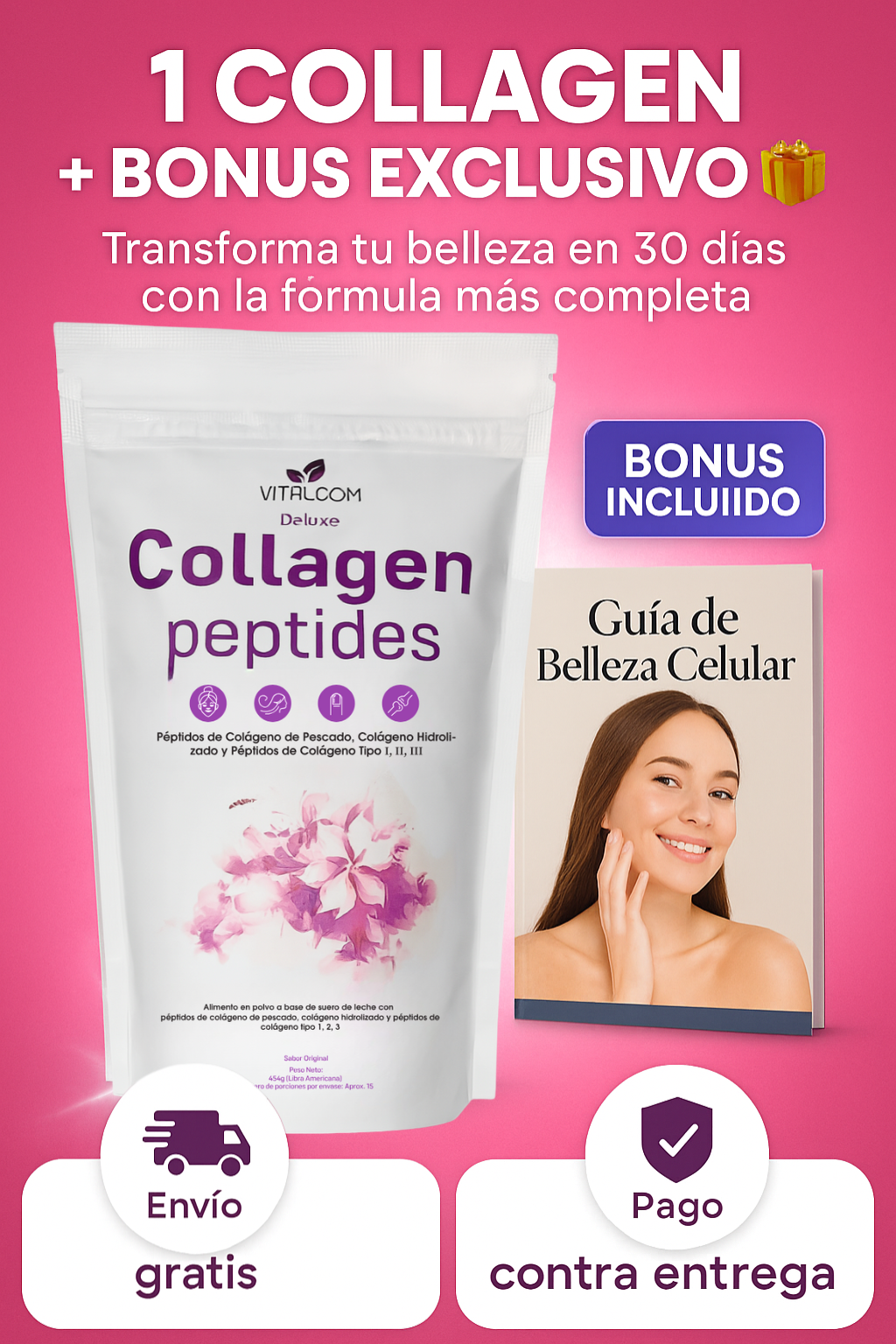 Deluxe Collagen Peptides - Colágeno Hidrolizado con Biotina y CoQ10