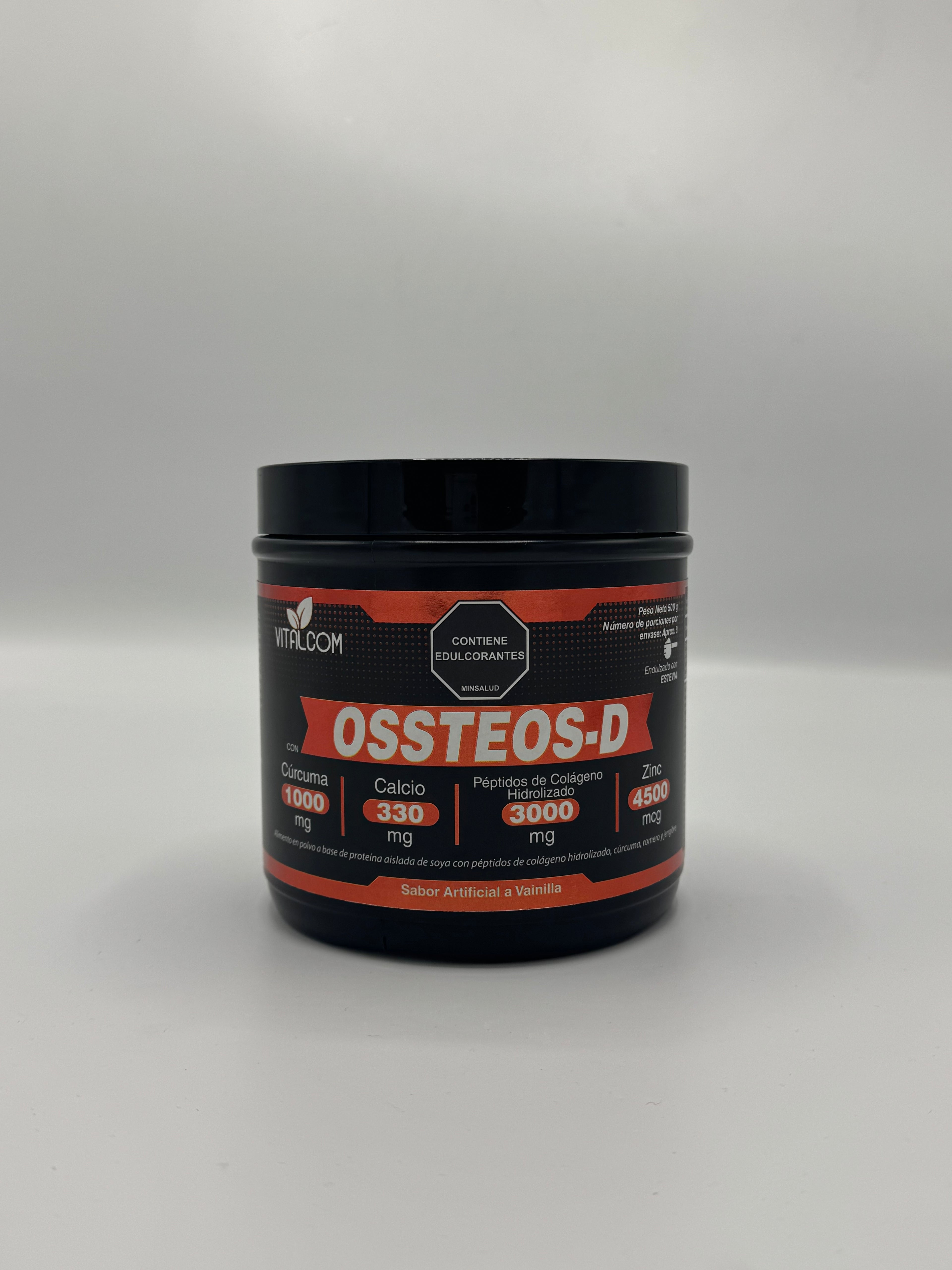 OSSTEOS-D | Suplemento en Polvo para Articulaciones y Huesos con Colágeno, Cúrcuma y Calcio