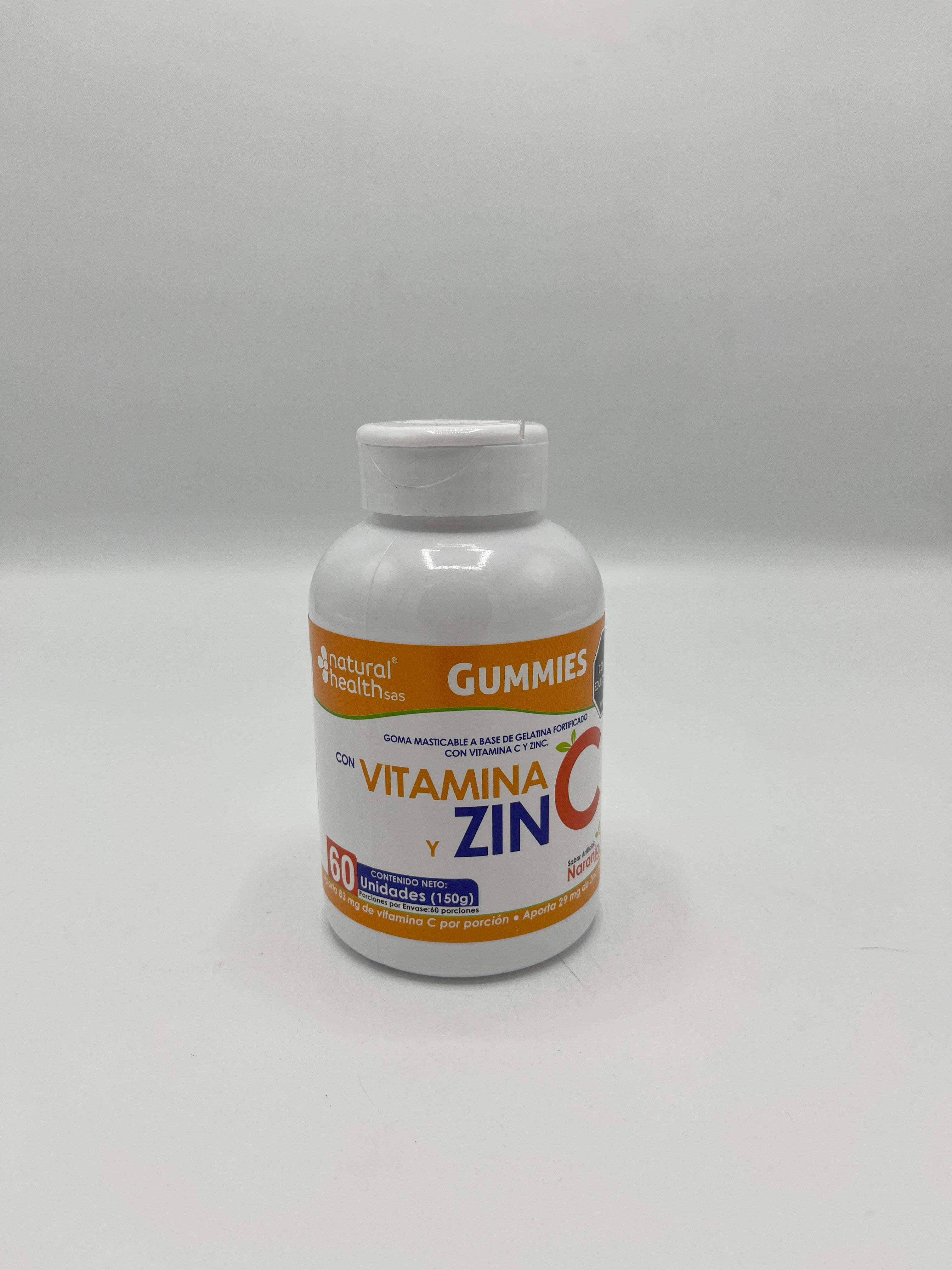 Gummies de Vitamina C y Zinc x60 - Refuerzo Inmunológico Diario
