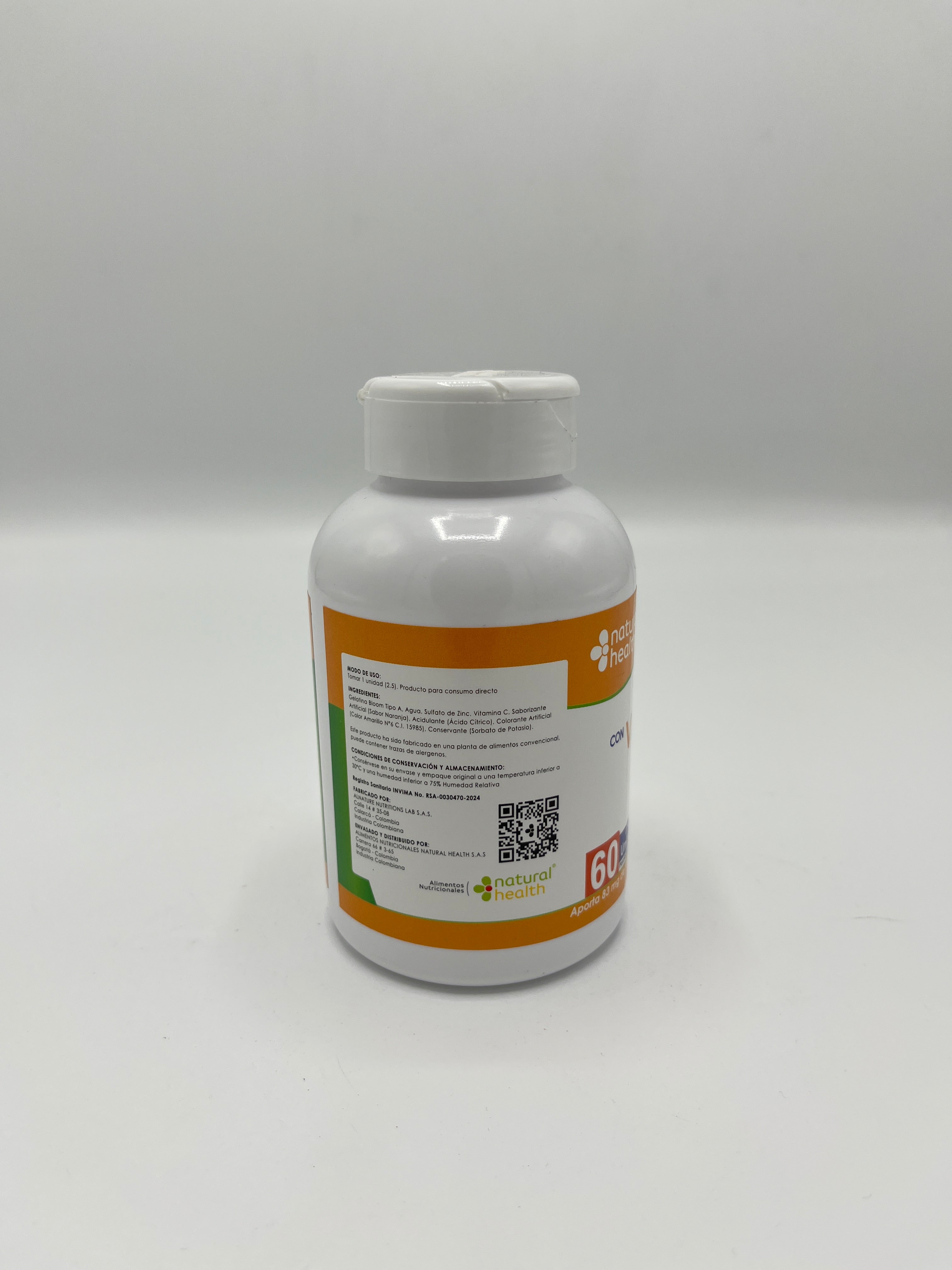 Gummies de Vitamina C y Zinc x60 - Refuerzo Inmunológico Diario