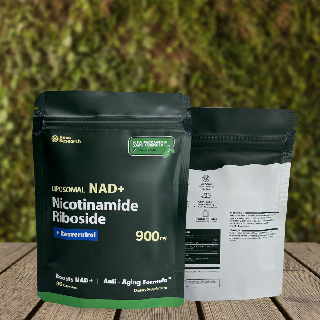Liposomal NAD+ con Resveratrol - Energía Celular y Anti-Envejecimiento