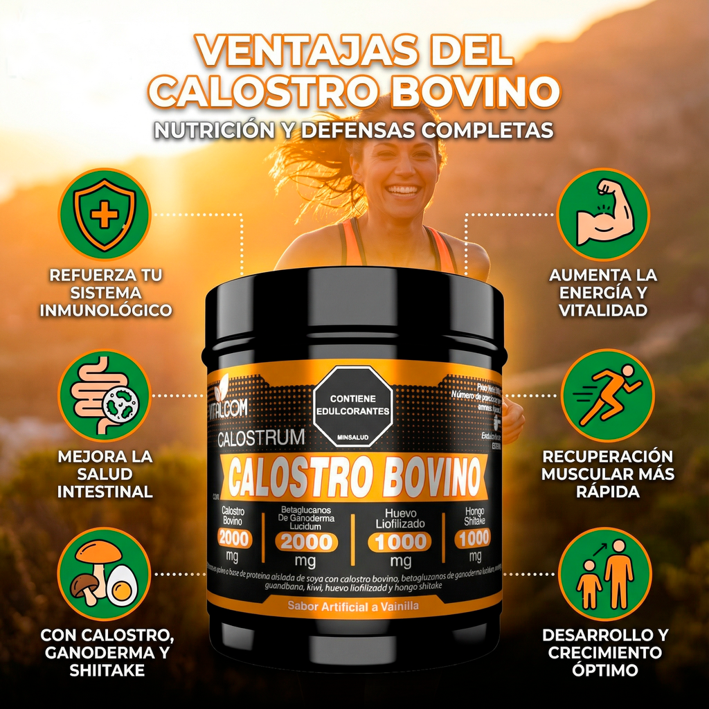 Calostro Bovino 500gr  - Fortalece Sistema Inmunológico