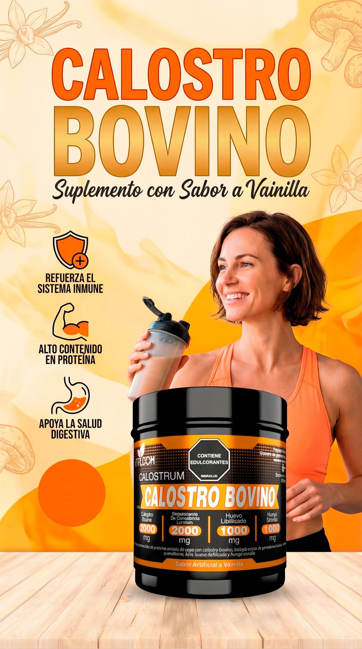 Calostro Bovino 500gr  - Fortalece Sistema Inmunológico