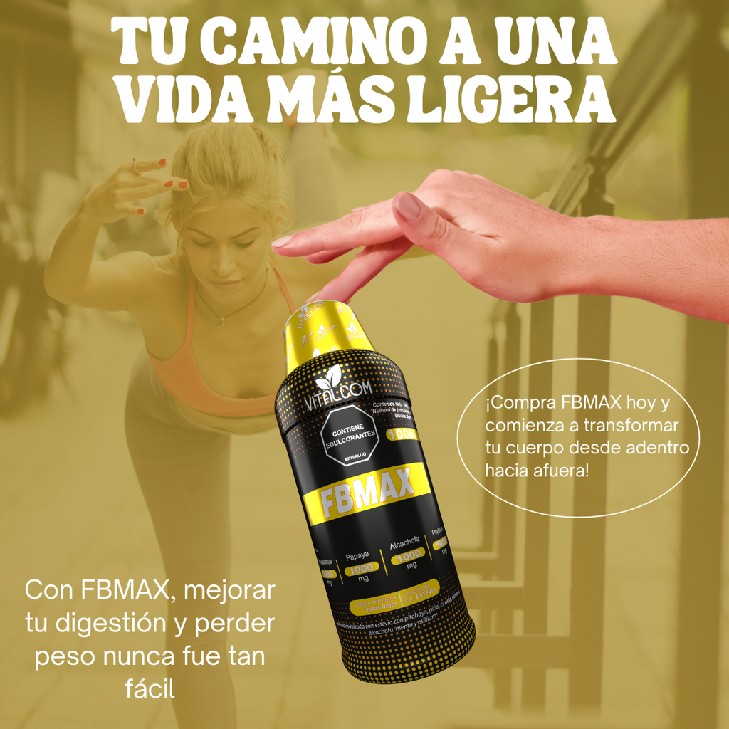FBMAX 1000ml – Bebida Funcional Digestiva con Papaya, Alcachofa, Pitahaya y Psyllium | Vitalcom