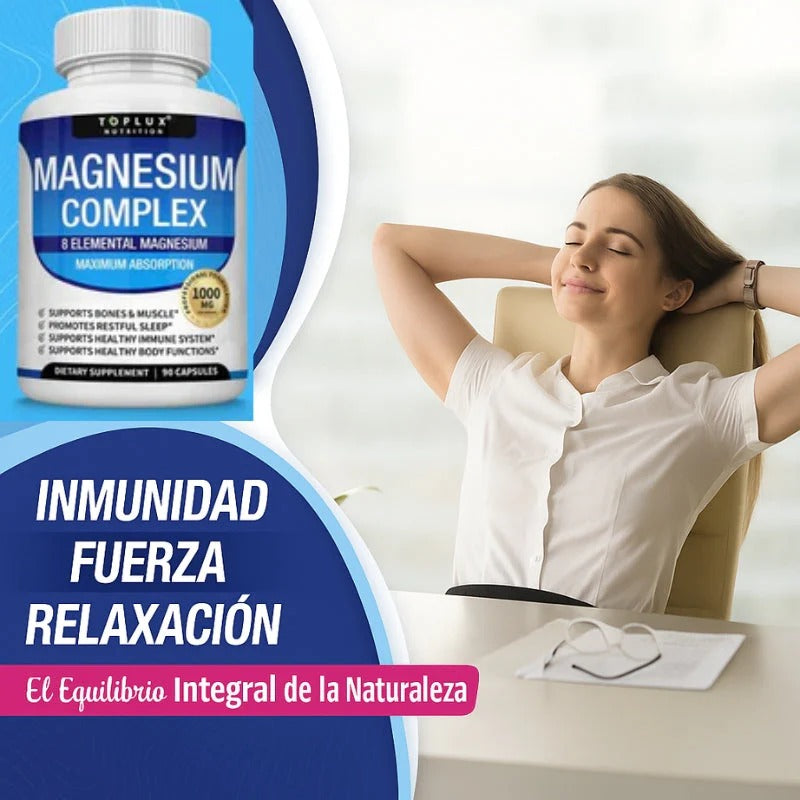 Magnesium Complex 8 en 1 - Sueno, Musculos y Huesos