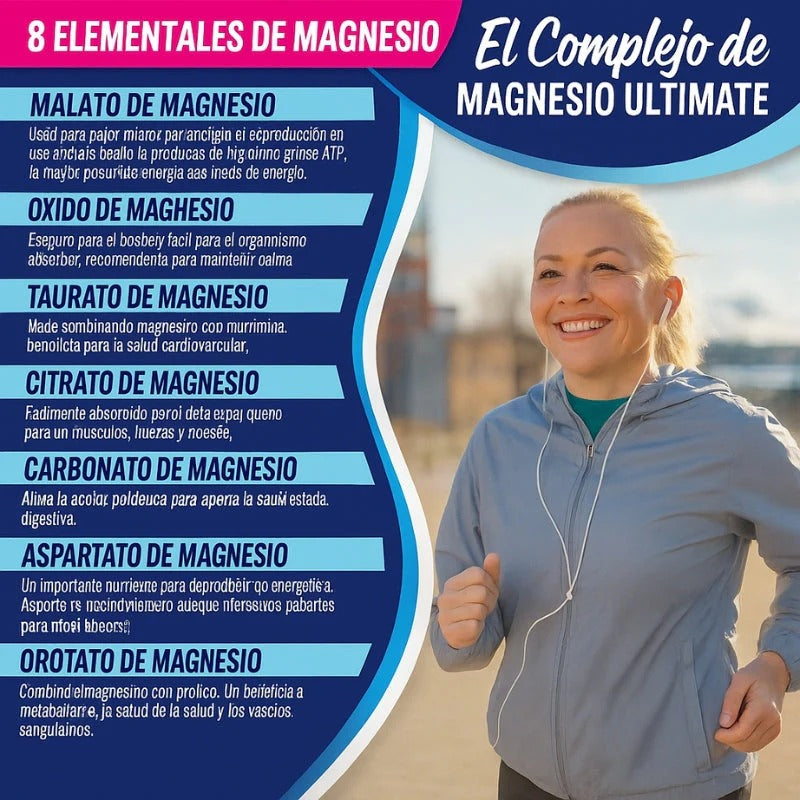 Magnesium Complex 8 en 1 - Sueno, Musculos y Huesos