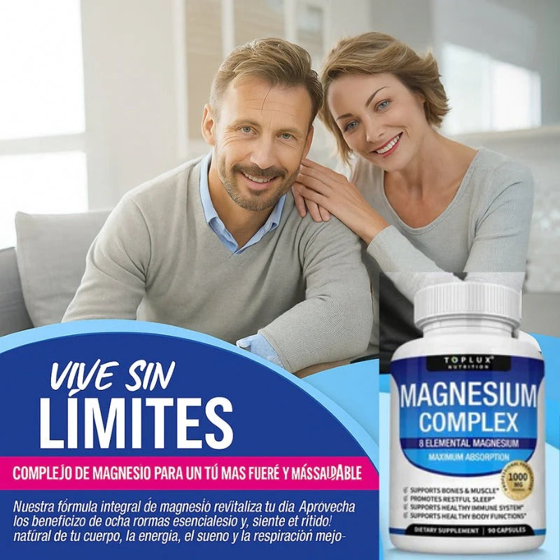 Magnesium Complex 8 en 1 - Sueno, Musculos y Huesos